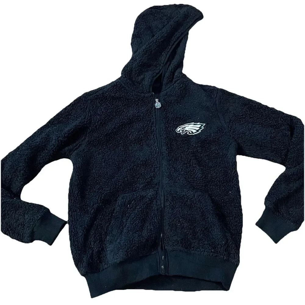 Philadelphia Eagles zip up Hoodie Sweatshirt Size Small NFL Pro Line - Picture 2 of 13